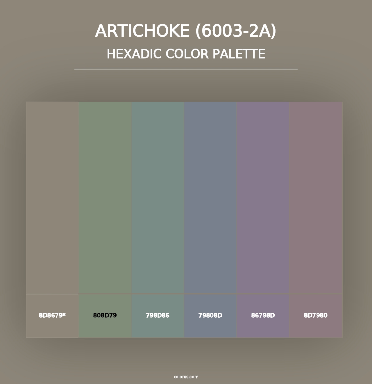 Artichoke (6003-2A) - Hexadic Color Palette