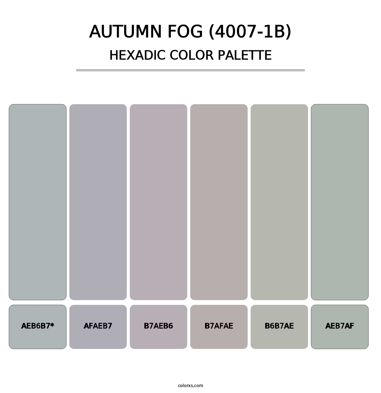 Autumn Fog (4007-1B) - Hexadic Color Palette