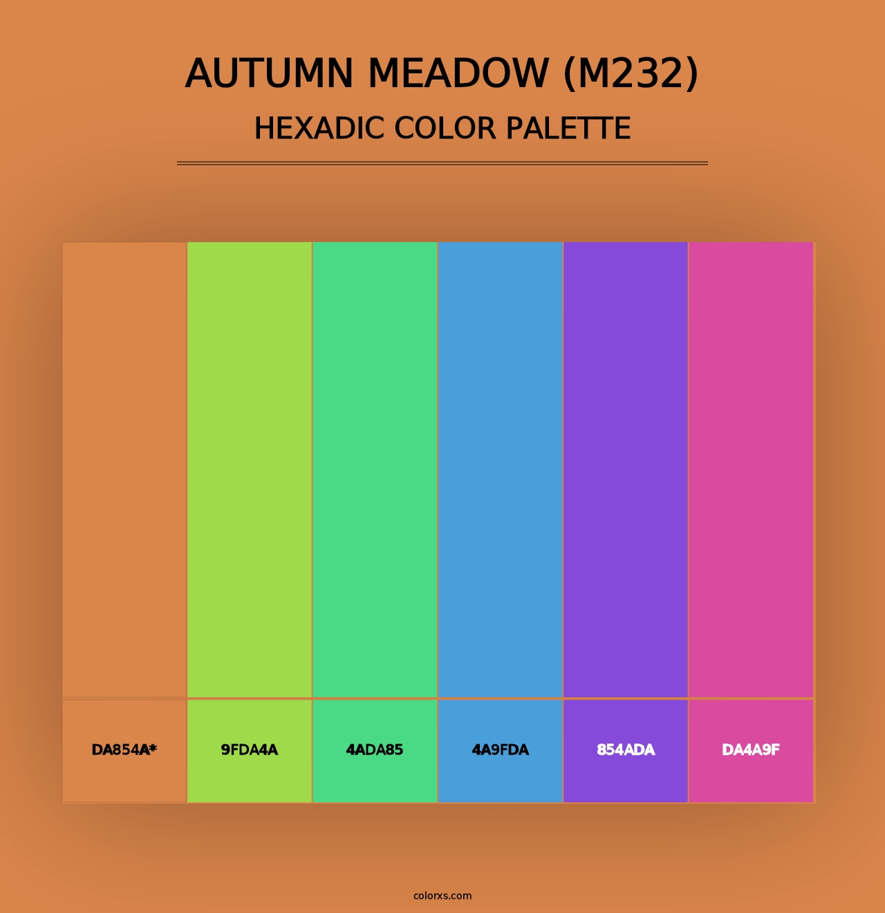 Autumn Meadow (M232) - Hexadic Color Palette