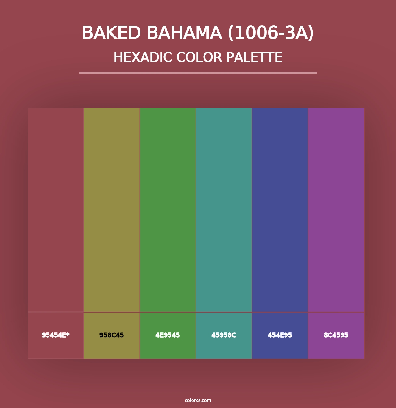 Baked Bahama (1006-3A) - Hexadic Color Palette