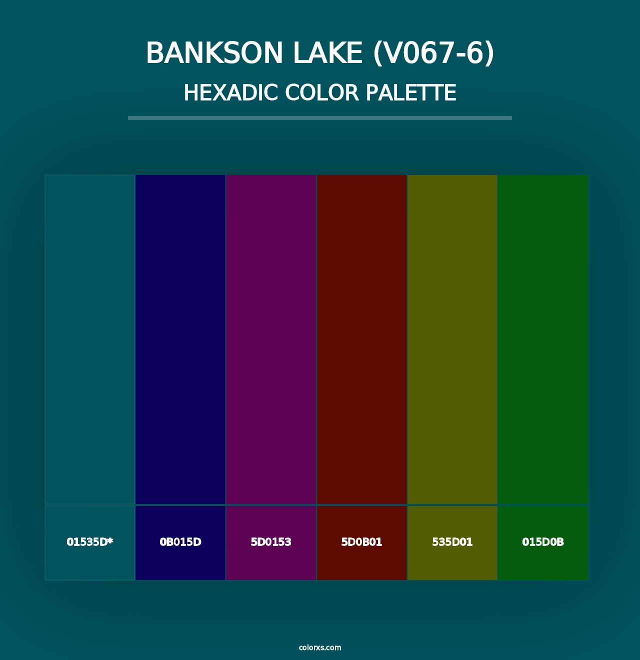 Bankson Lake (V067-6) - Hexadic Color Palette