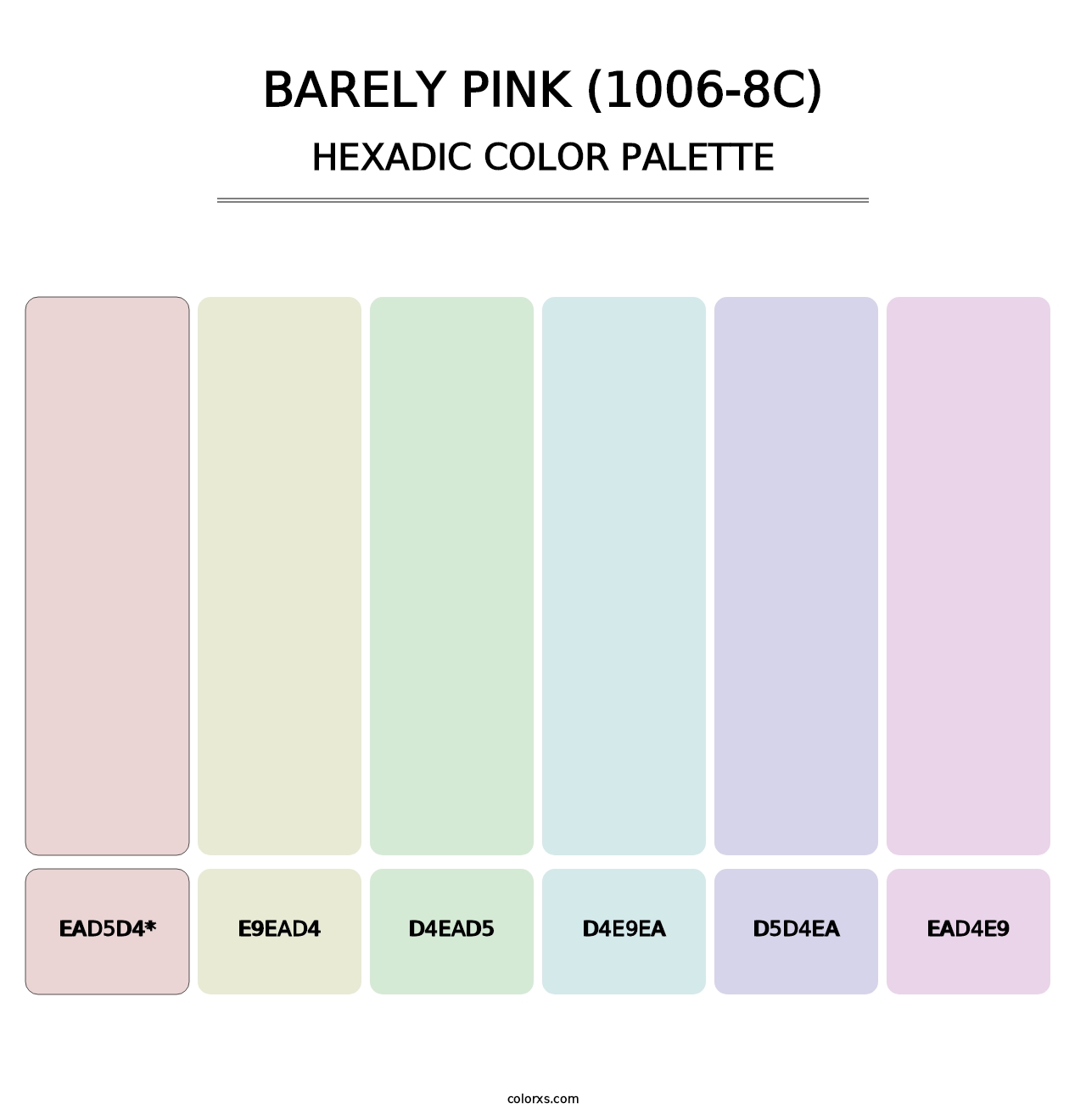 Barely Pink (1006-8C) - Hexadic Color Palette