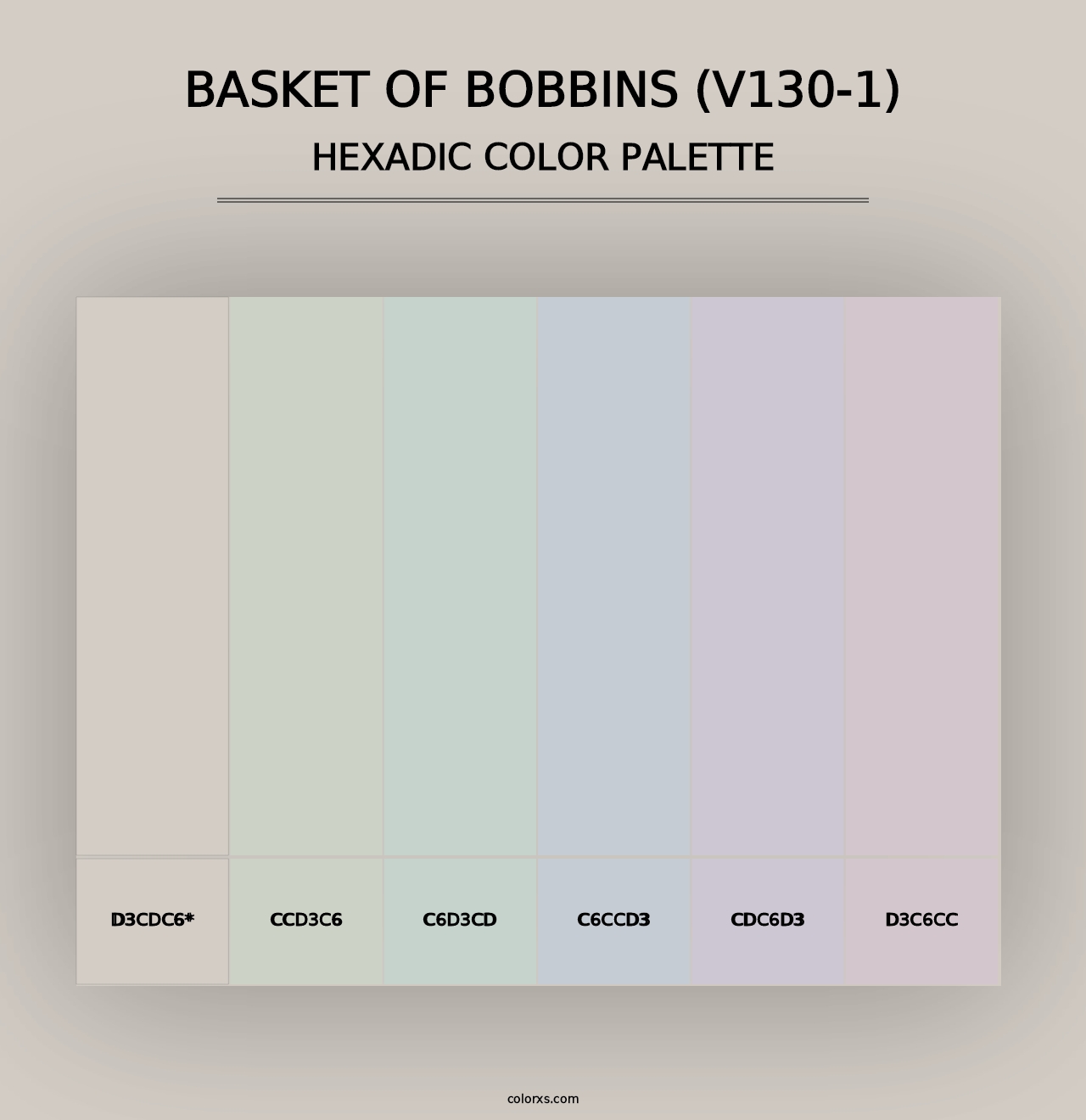 Basket of Bobbins (V130-1) - Hexadic Color Palette