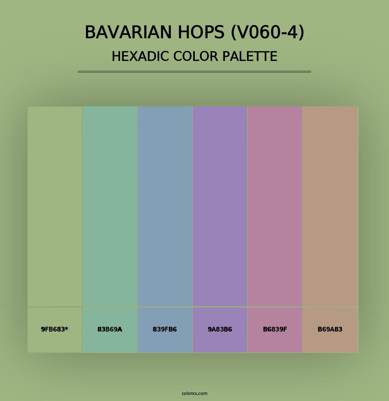 Bavarian Hops (V060-4) - Hexadic Color Palette