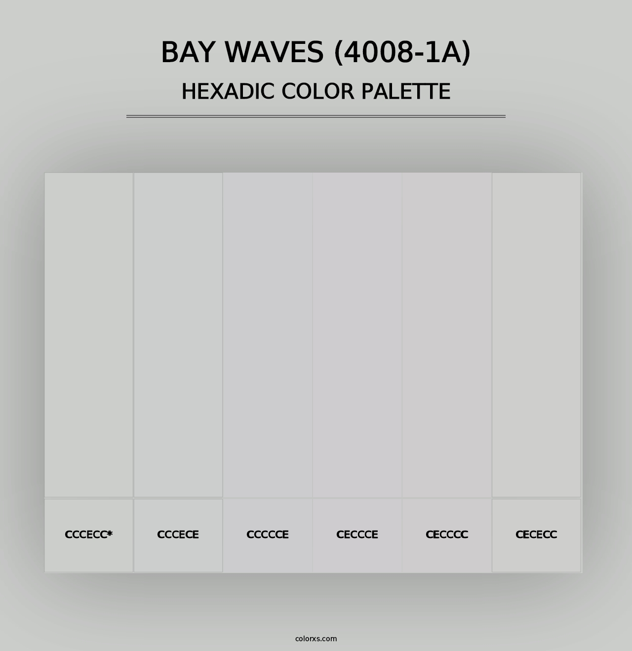 Bay Waves (4008-1A) - Hexadic Color Palette