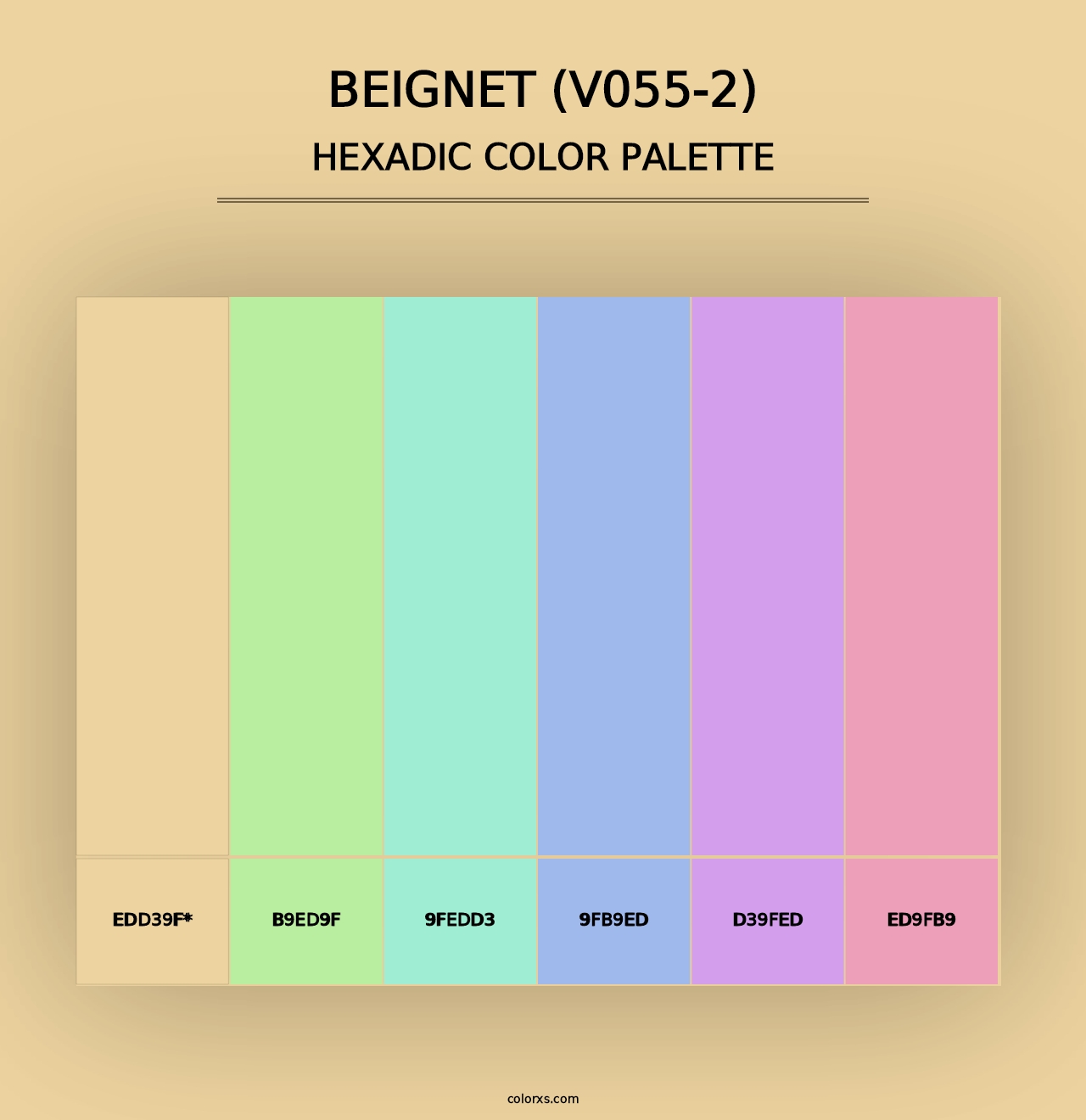 Beignet (V055-2) - Hexadic Color Palette