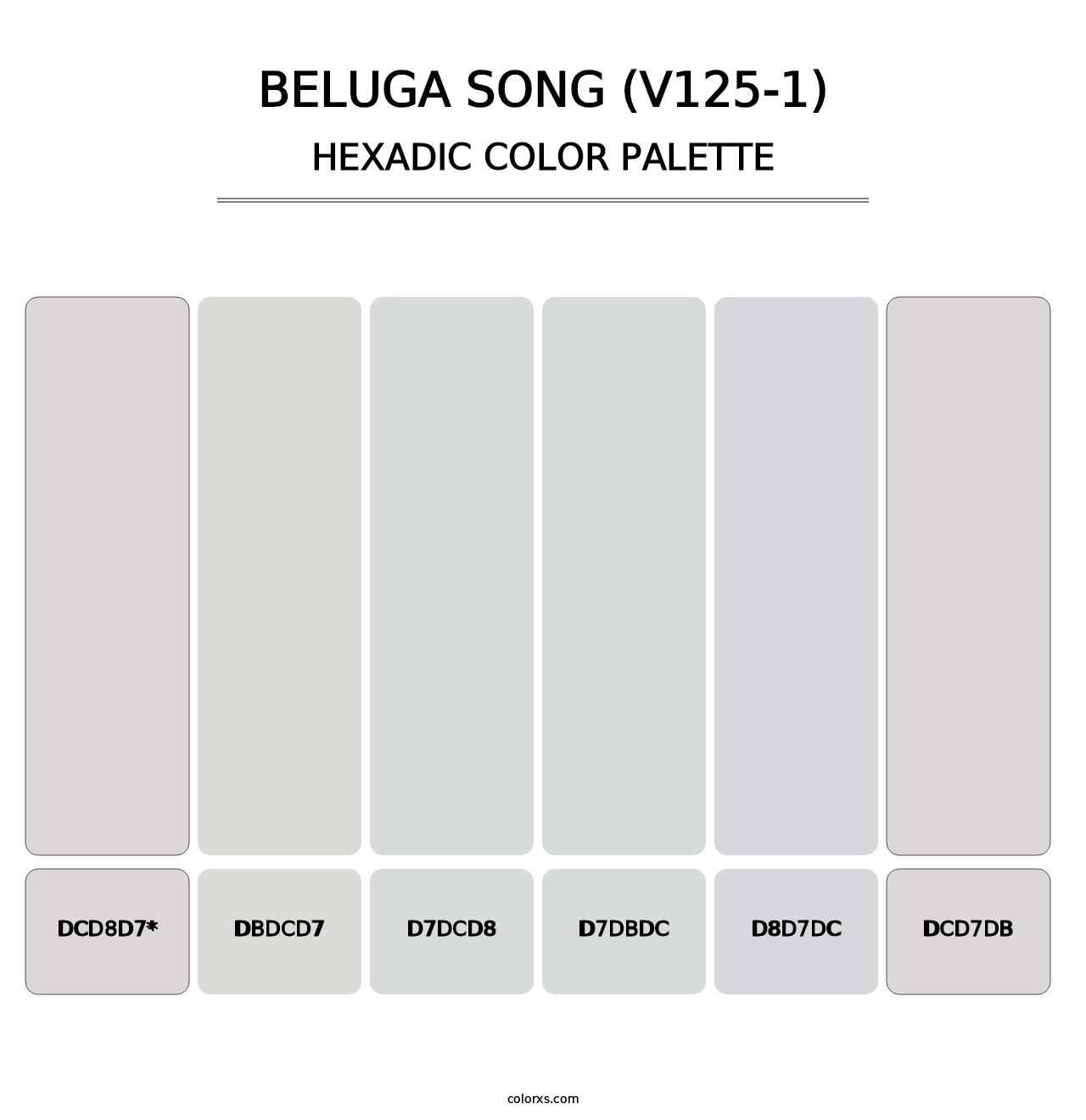 Beluga Song (V125-1) - Hexadic Color Palette