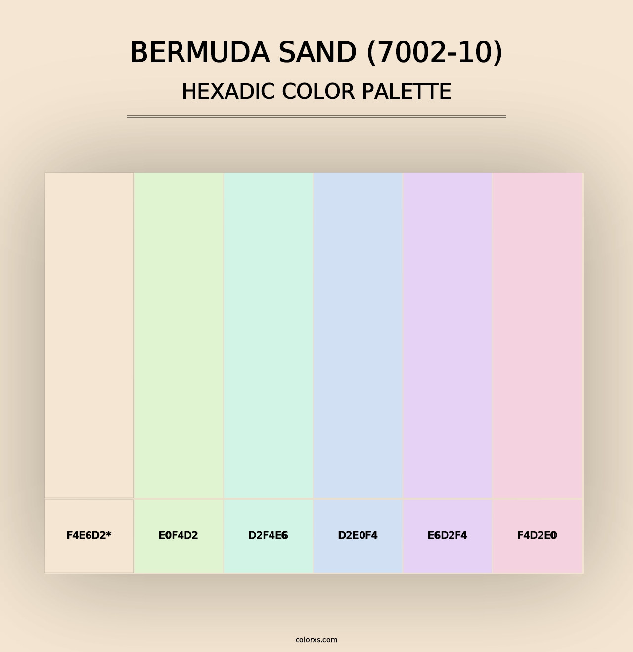 Bermuda Sand (7002-10) - Hexadic Color Palette