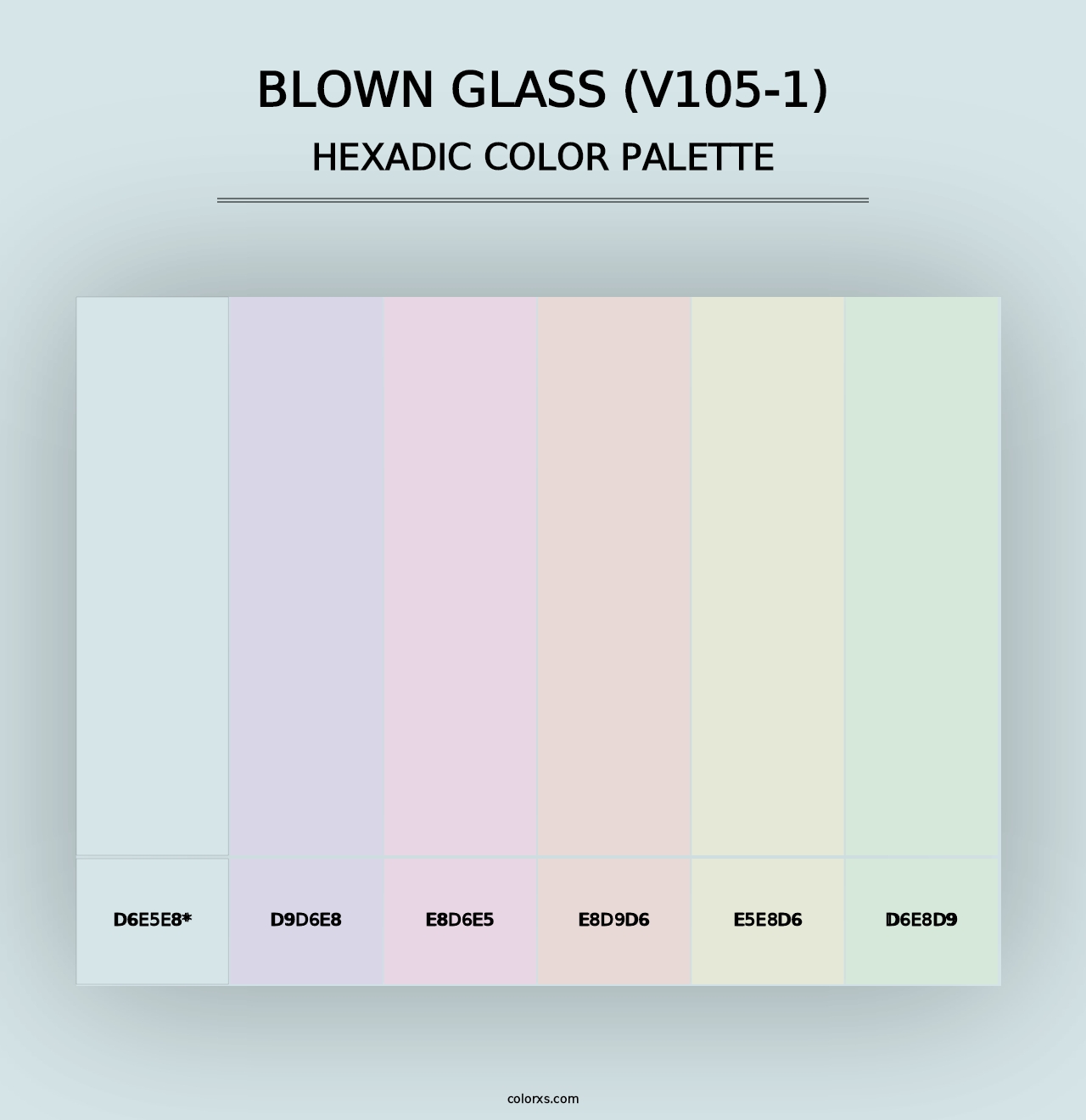 Blown Glass (V105-1) - Hexadic Color Palette