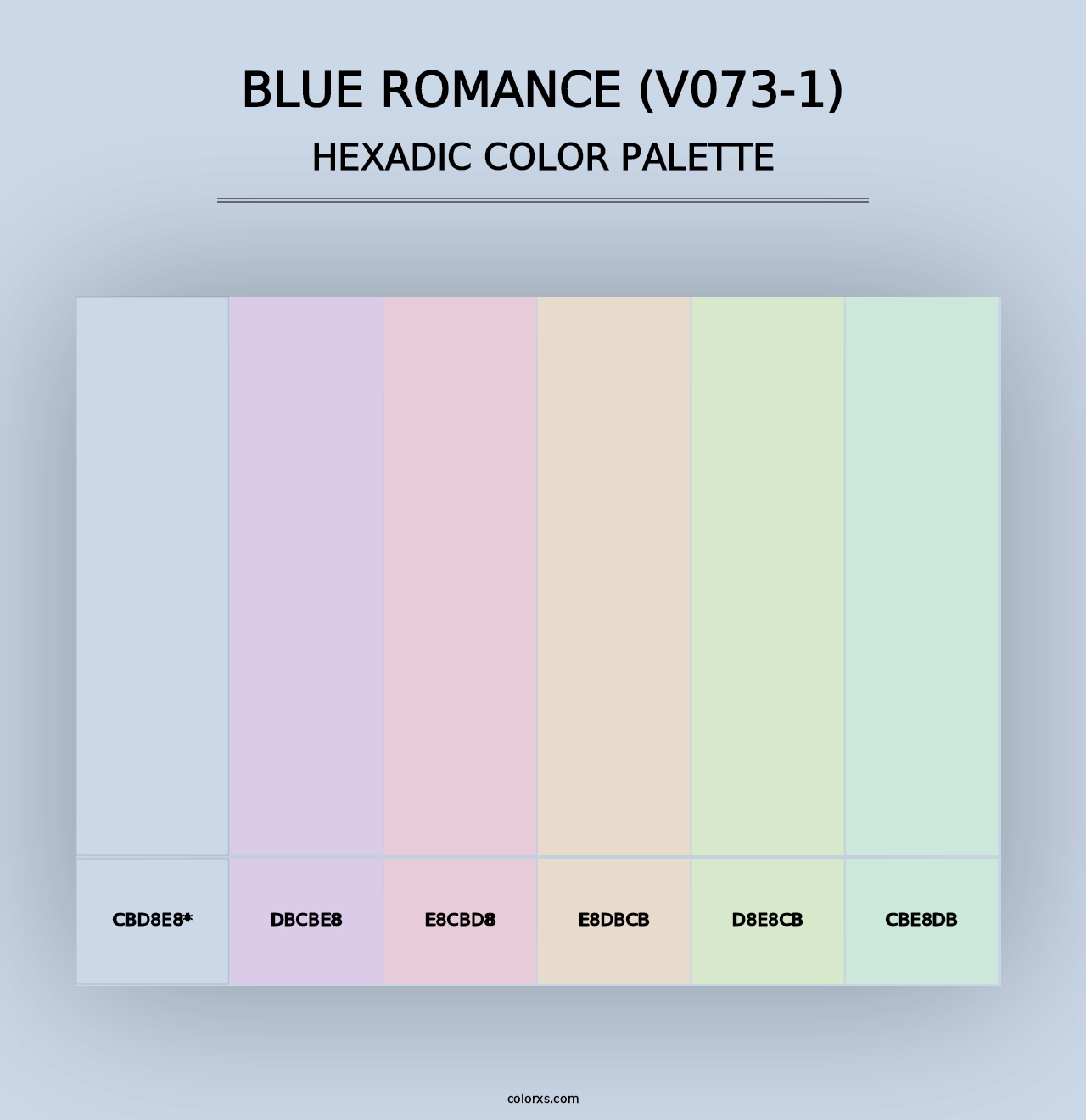 Blue Romance (V073-1) - Hexadic Color Palette