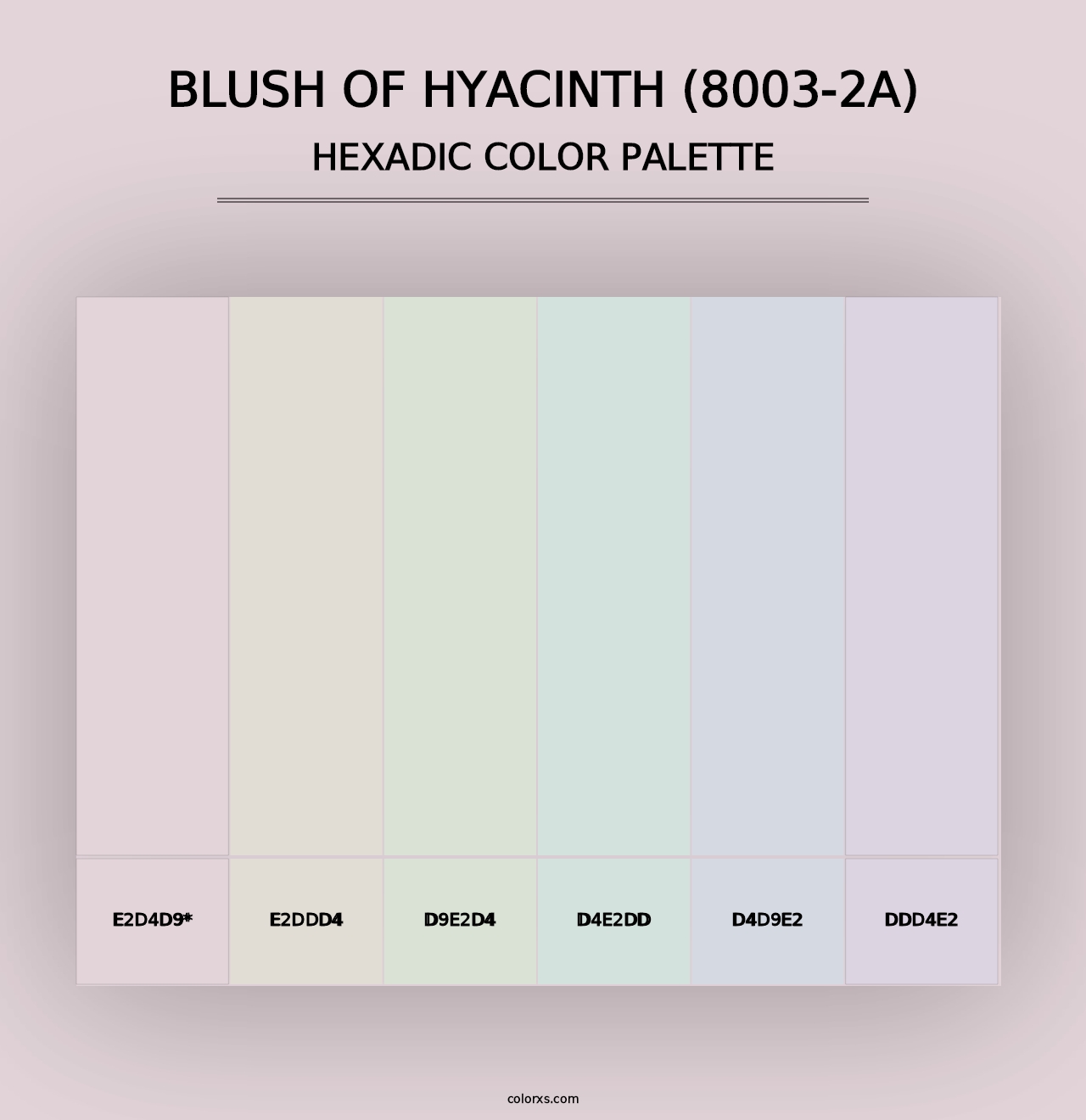 Blush of Hyacinth (8003-2A) - Hexadic Color Palette