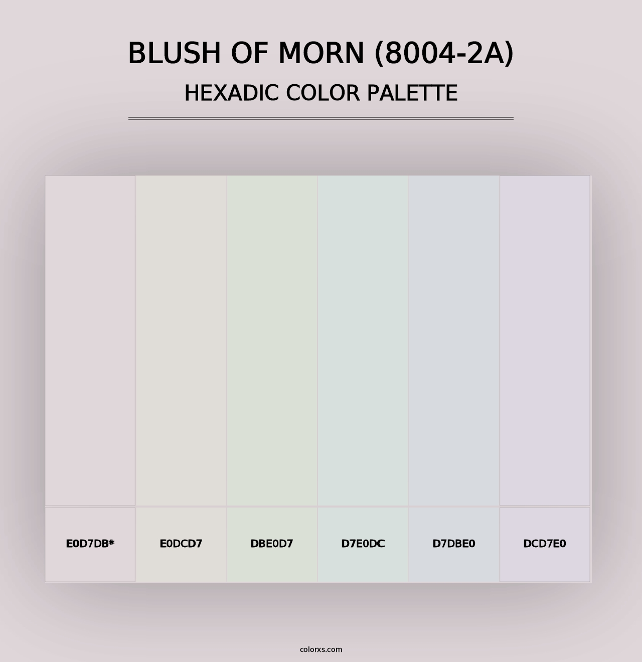 Blush of Morn (8004-2A) - Hexadic Color Palette