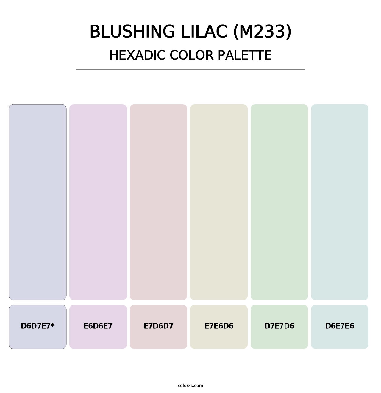 Blushing Lilac (M233) - Hexadic Color Palette