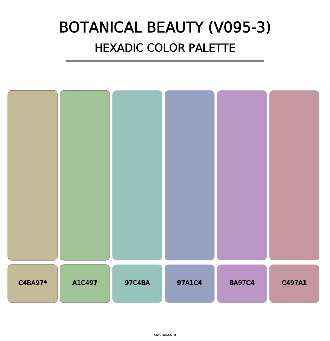 Botanical Beauty (V095-3) - Hexadic Color Palette