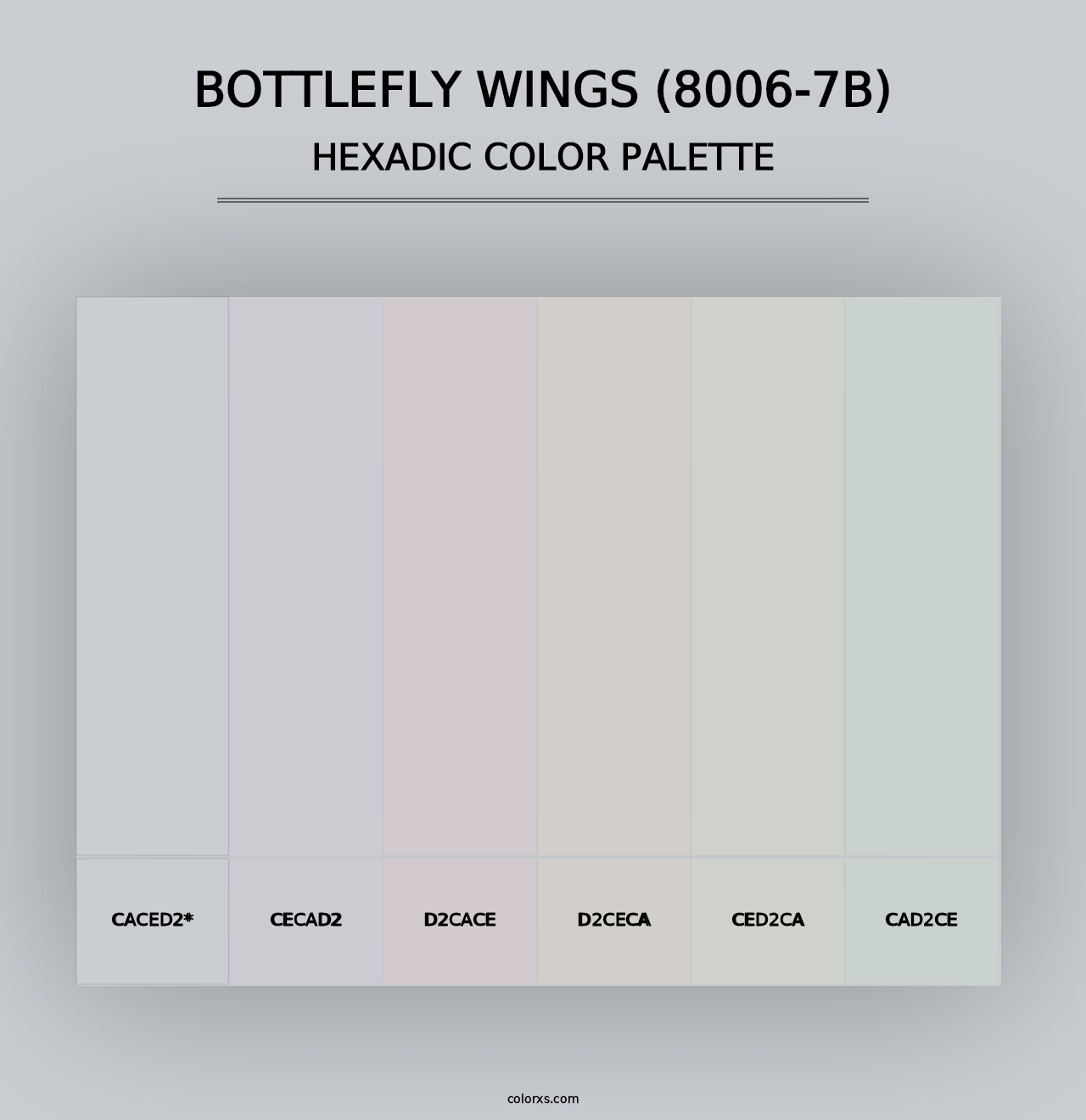 Bottlefly Wings (8006-7B) - Hexadic Color Palette