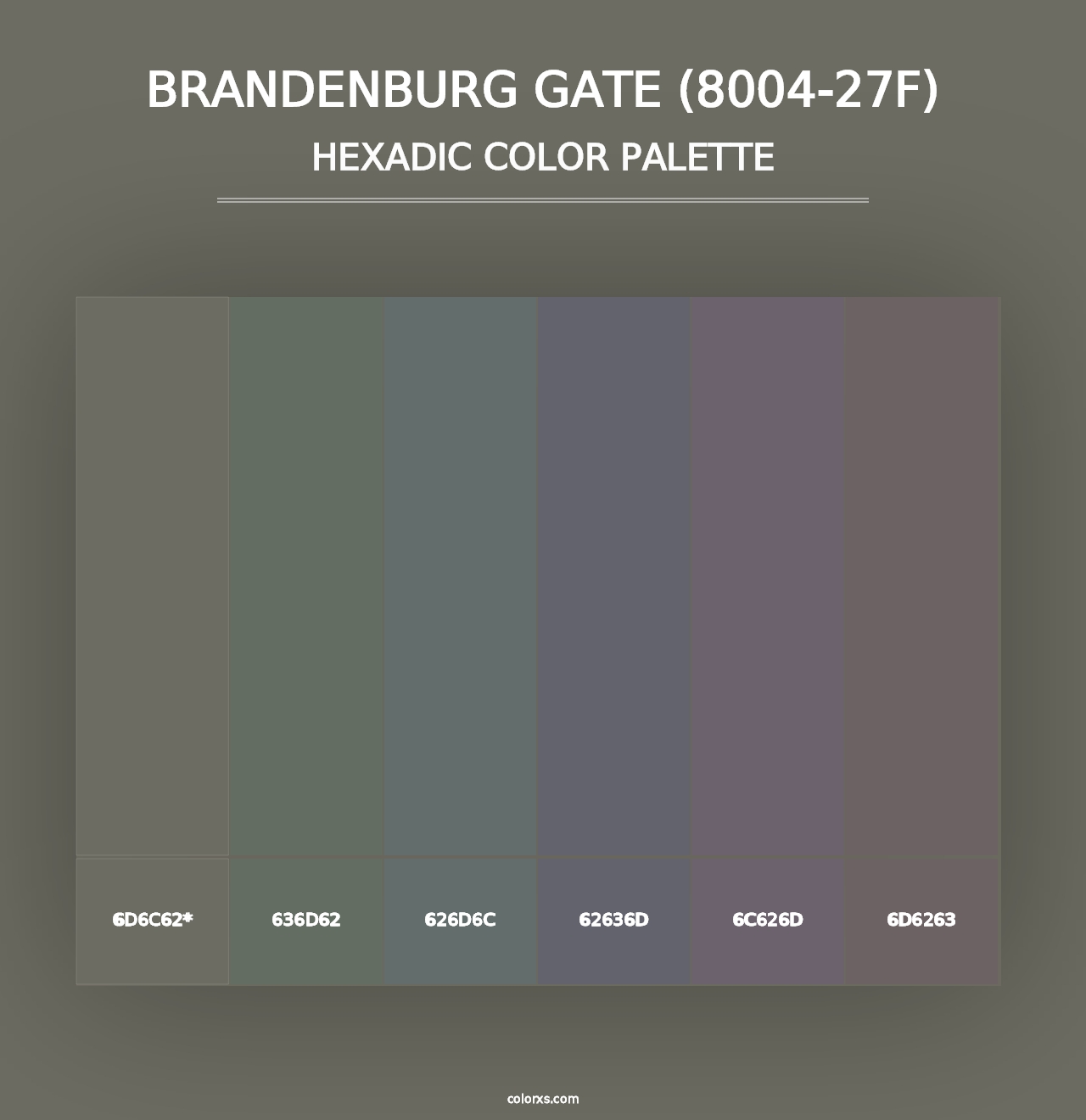 Brandenburg Gate (8004-27F) - Hexadic Color Palette