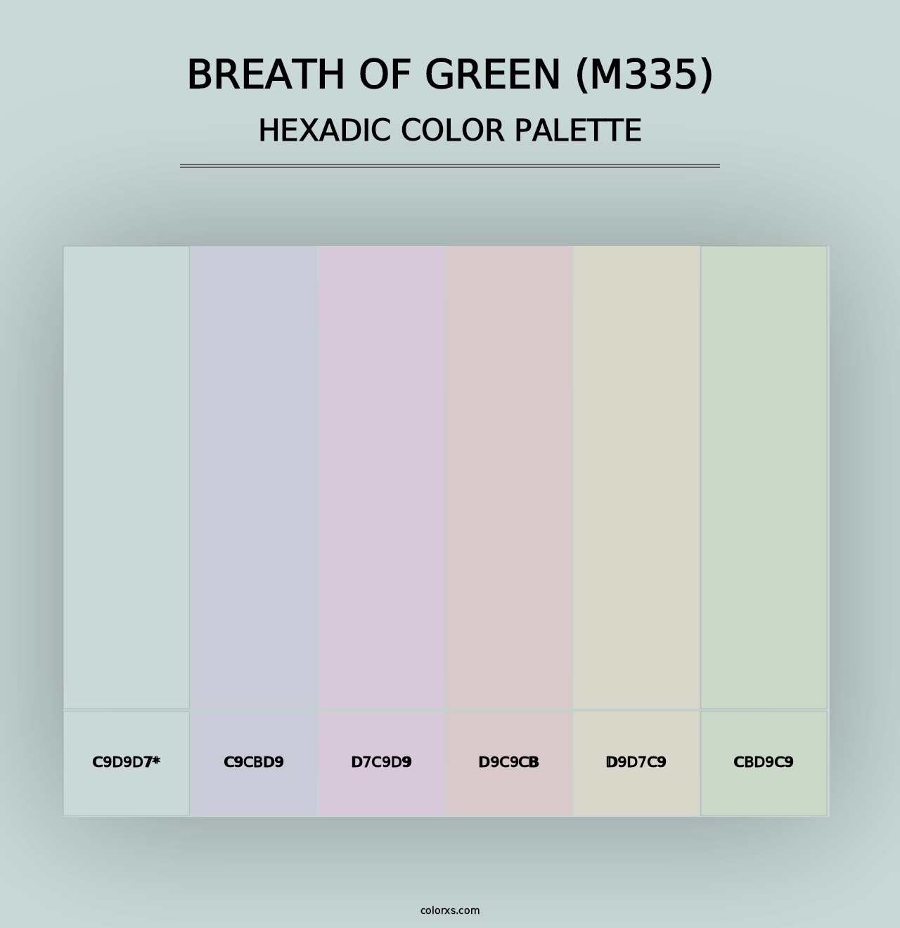 Breath of Green (M335) - Hexadic Color Palette