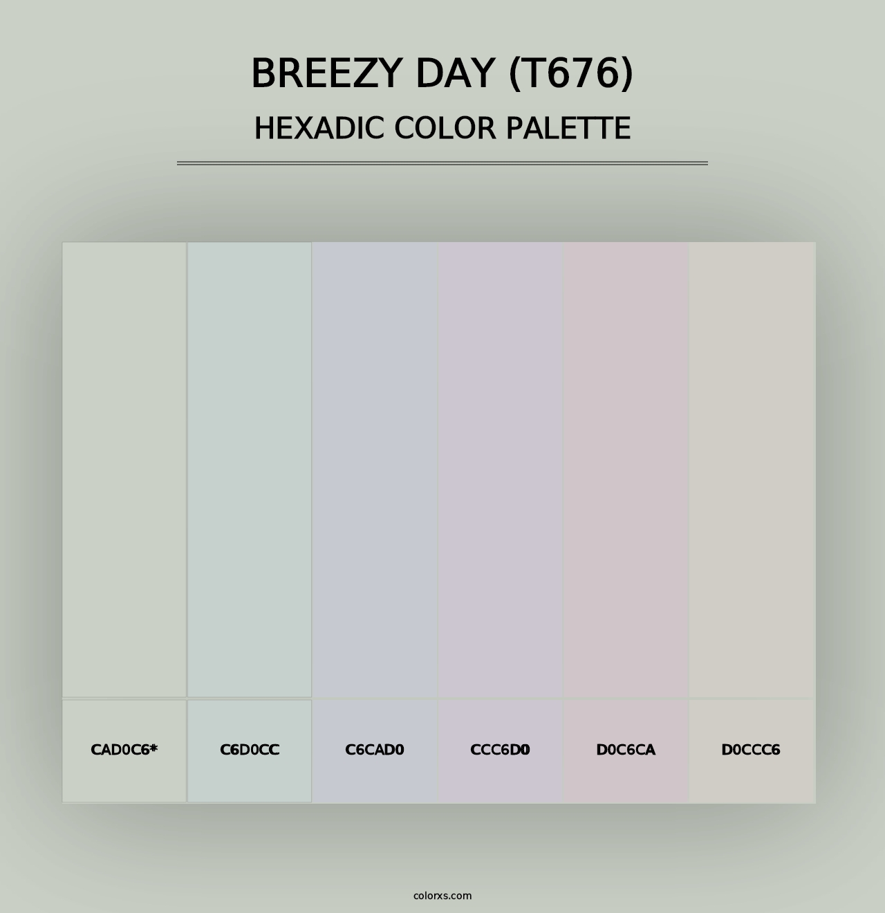 Breezy Day (T676) - Hexadic Color Palette