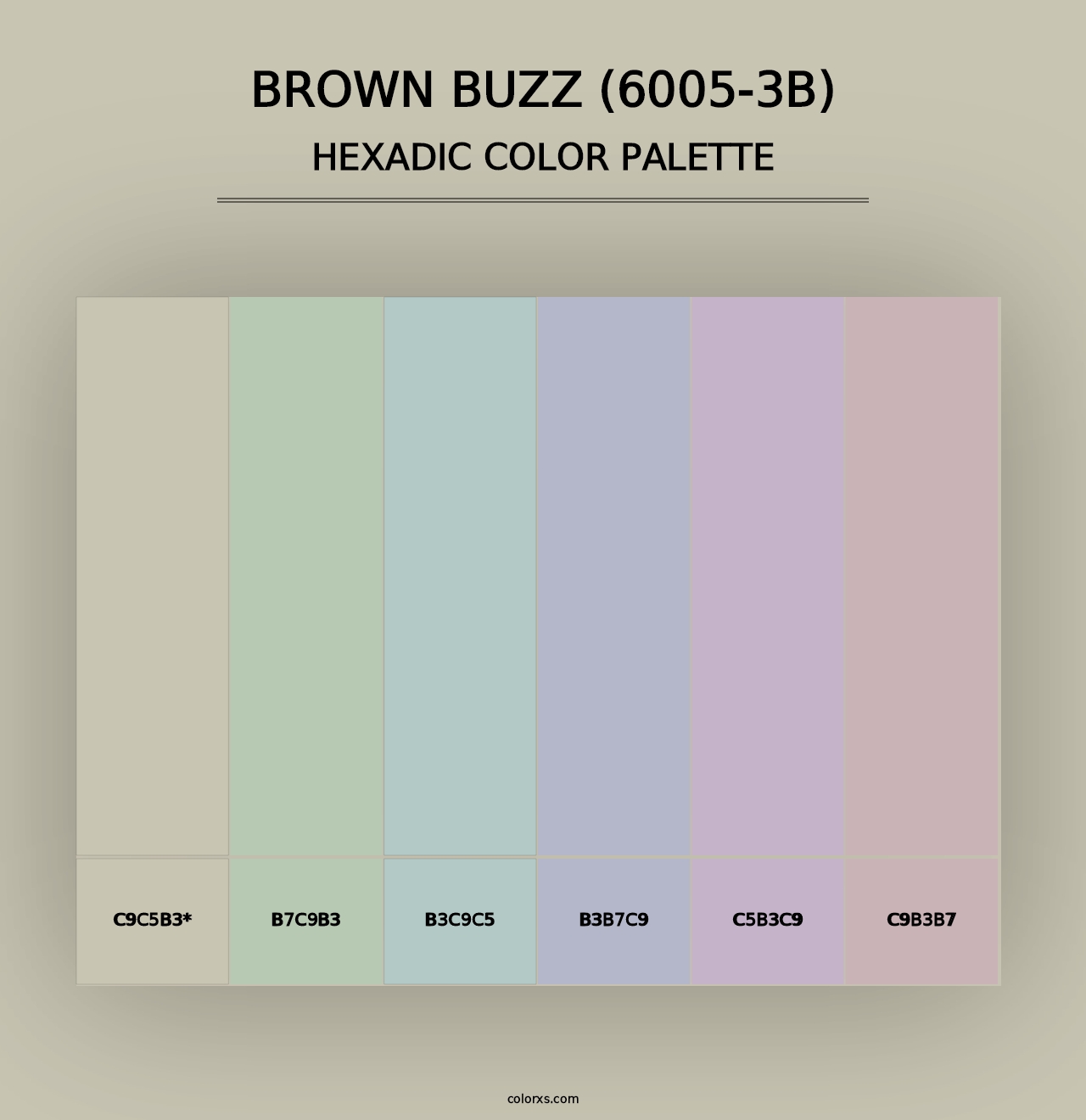 Brown Buzz (6005-3B) - Hexadic Color Palette