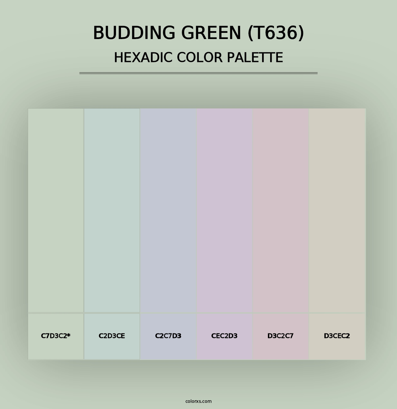 Budding Green (T636) - Hexadic Color Palette