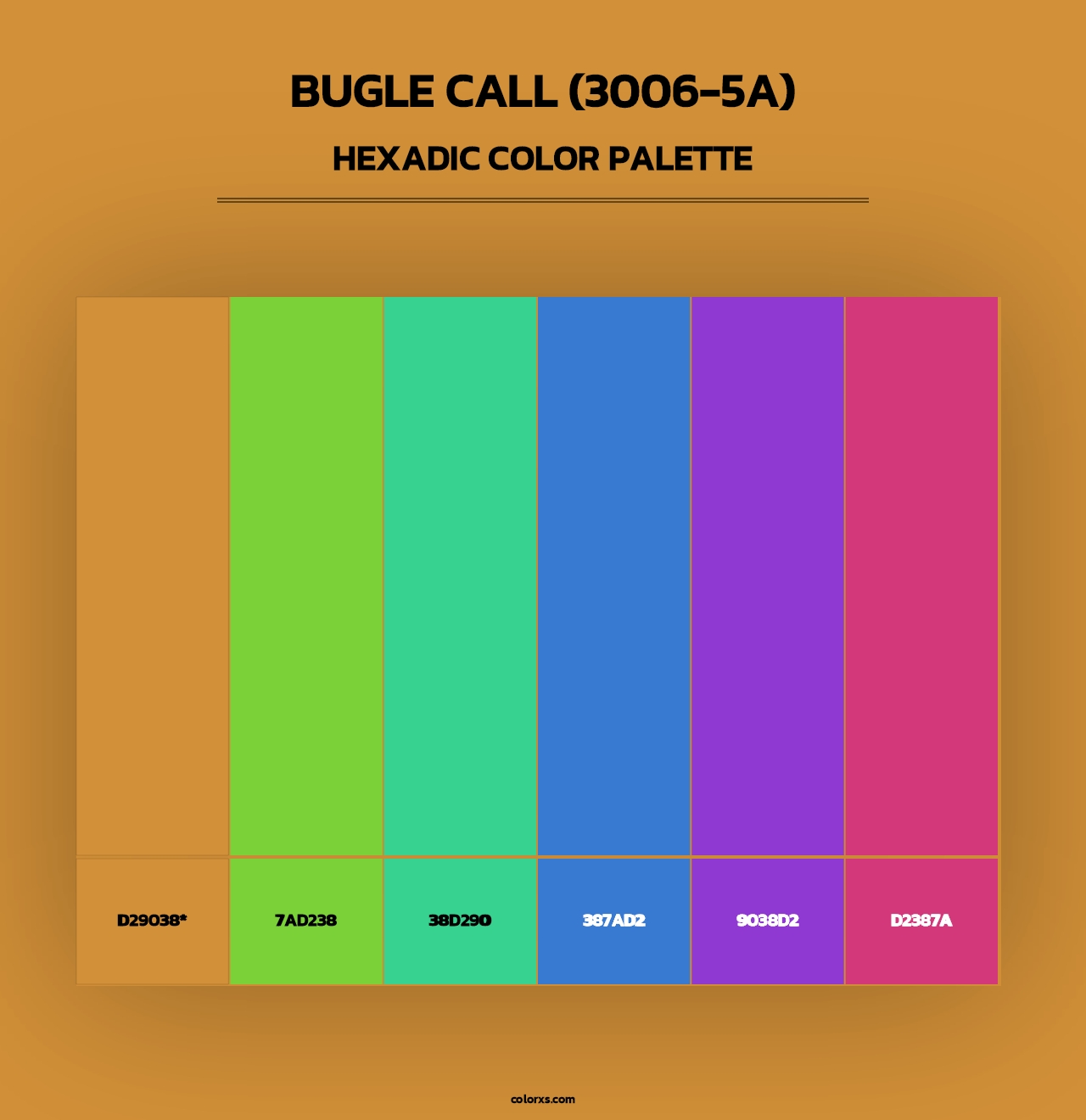 Bugle Call (3006-5A) - Hexadic Color Palette