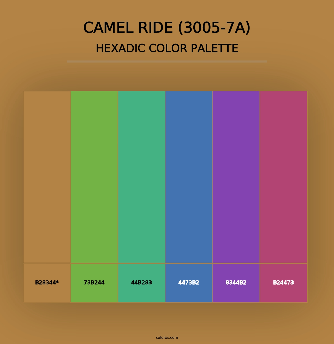 Camel Ride (3005-7A) - Hexadic Color Palette