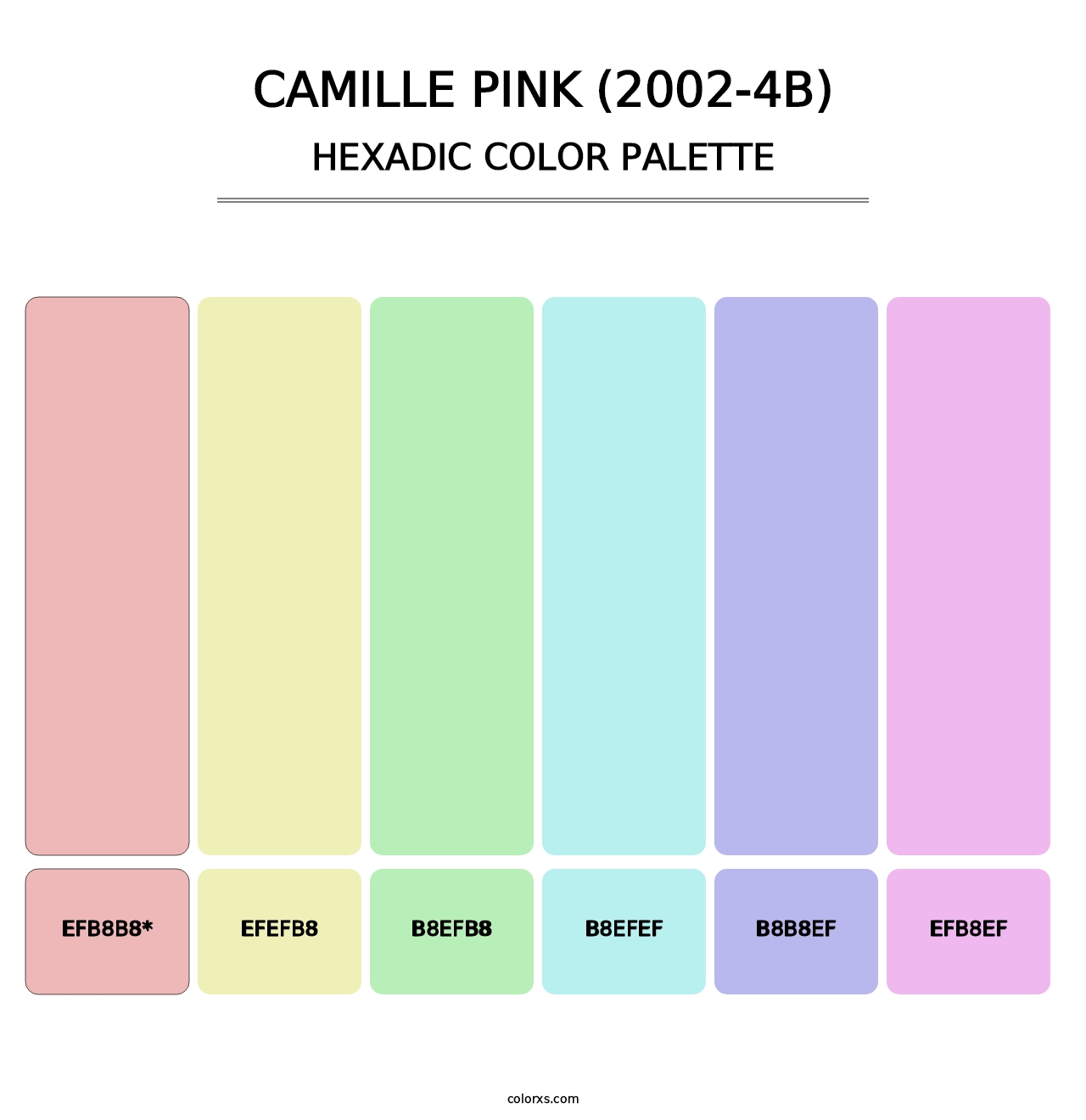 Camille Pink (2002-4B) - Hexadic Color Palette