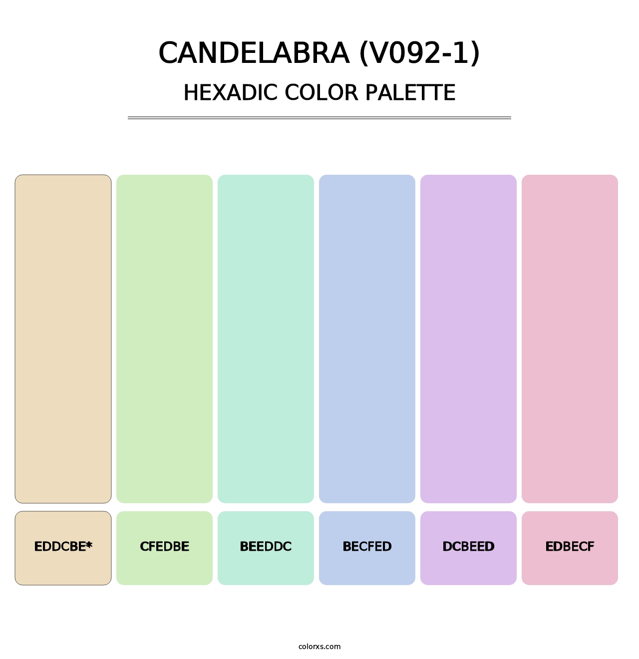 Candelabra (V092-1) - Hexadic Color Palette