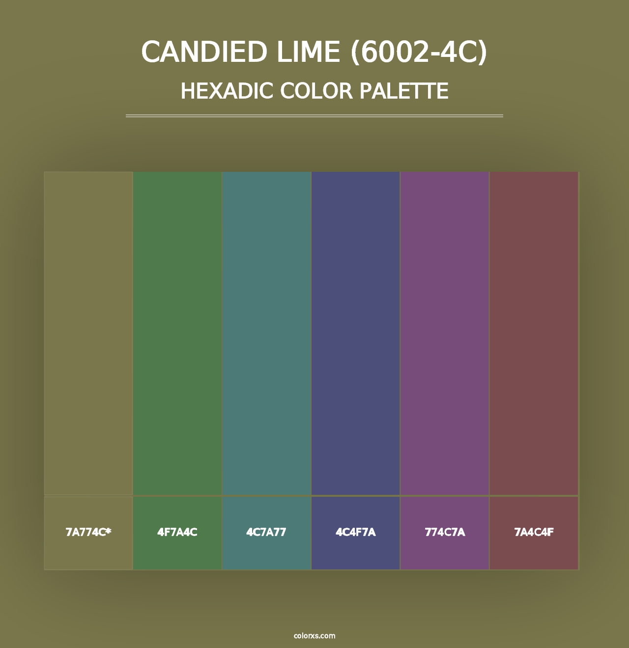 Candied Lime (6002-4C) - Hexadic Color Palette