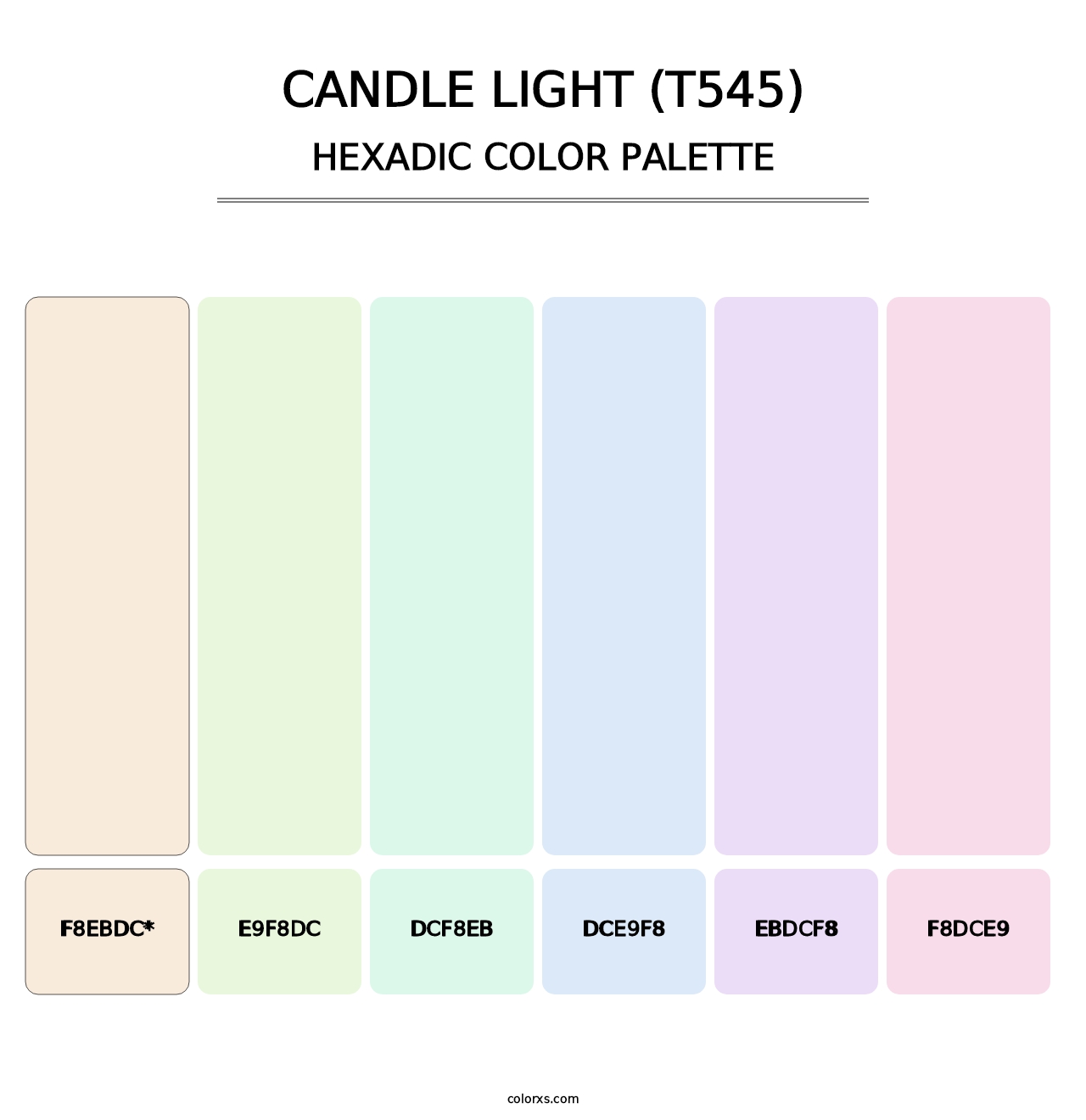 Candle Light (T545) - Hexadic Color Palette