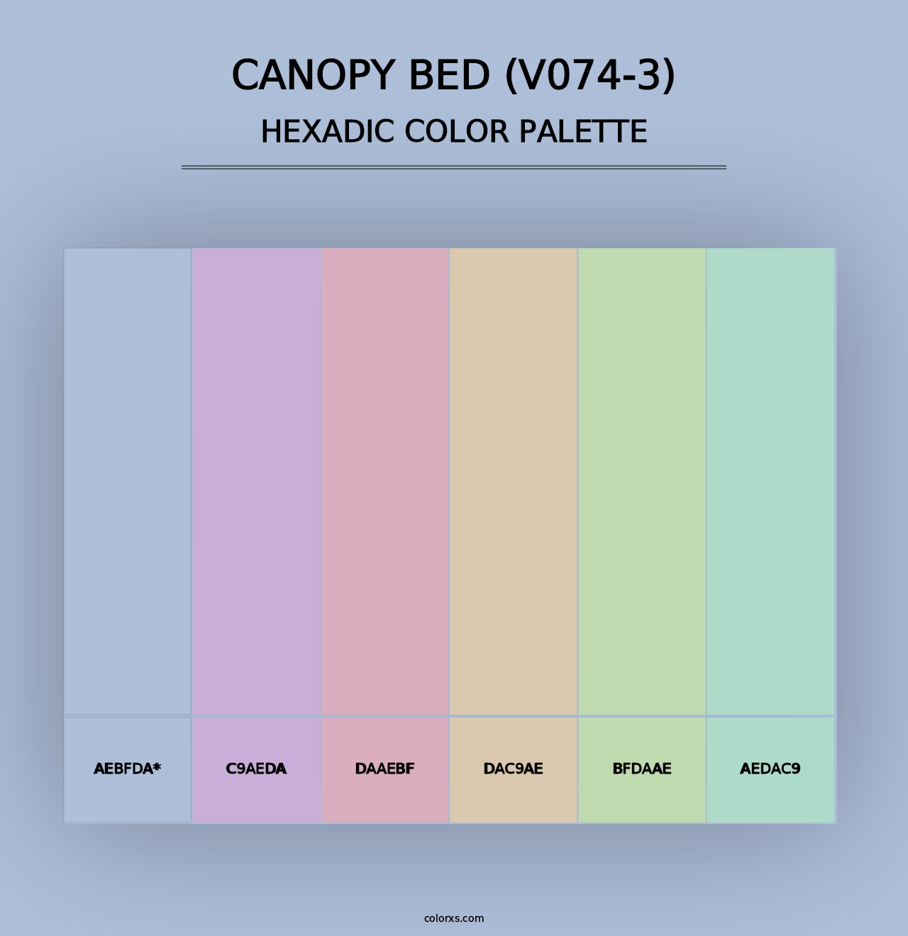 Canopy Bed (V074-3) - Hexadic Color Palette