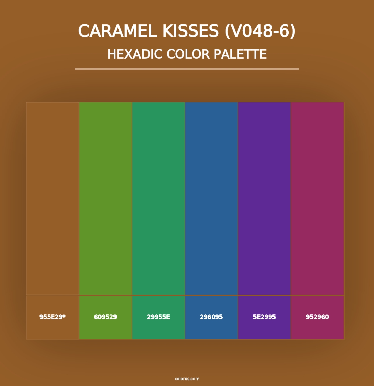 Caramel Kisses (V048-6) - Hexadic Color Palette