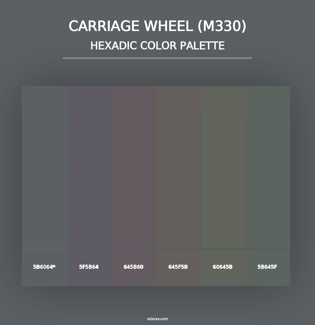 Carriage Wheel (M330) - Hexadic Color Palette