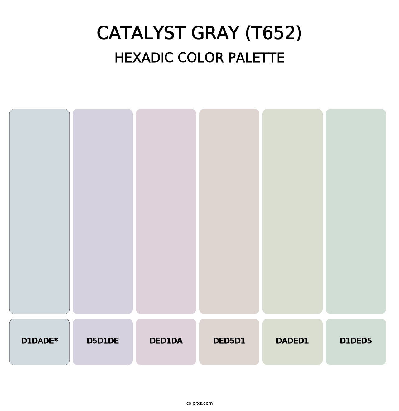 Catalyst Gray (T652) - Hexadic Color Palette