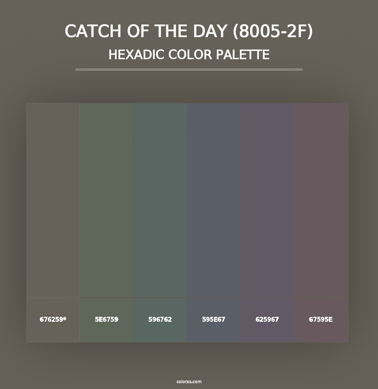 Catch of the Day (8005-2F) - Hexadic Color Palette