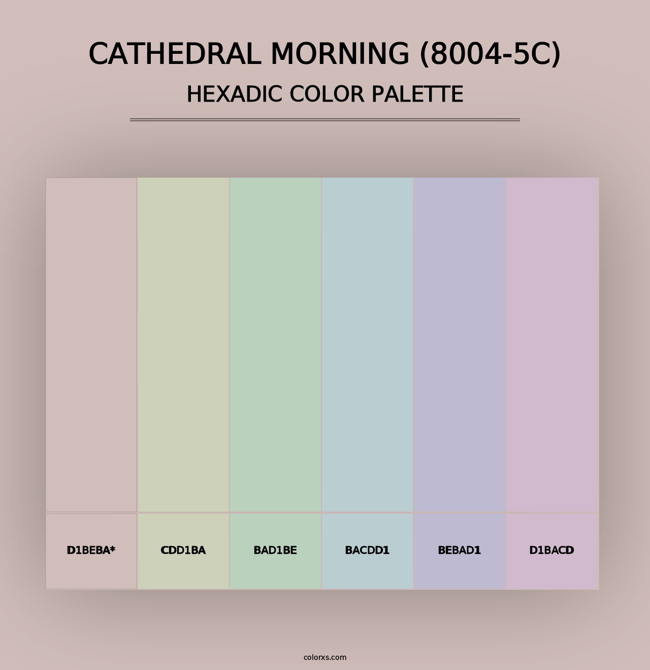 Cathedral Morning (8004-5C) - Hexadic Color Palette