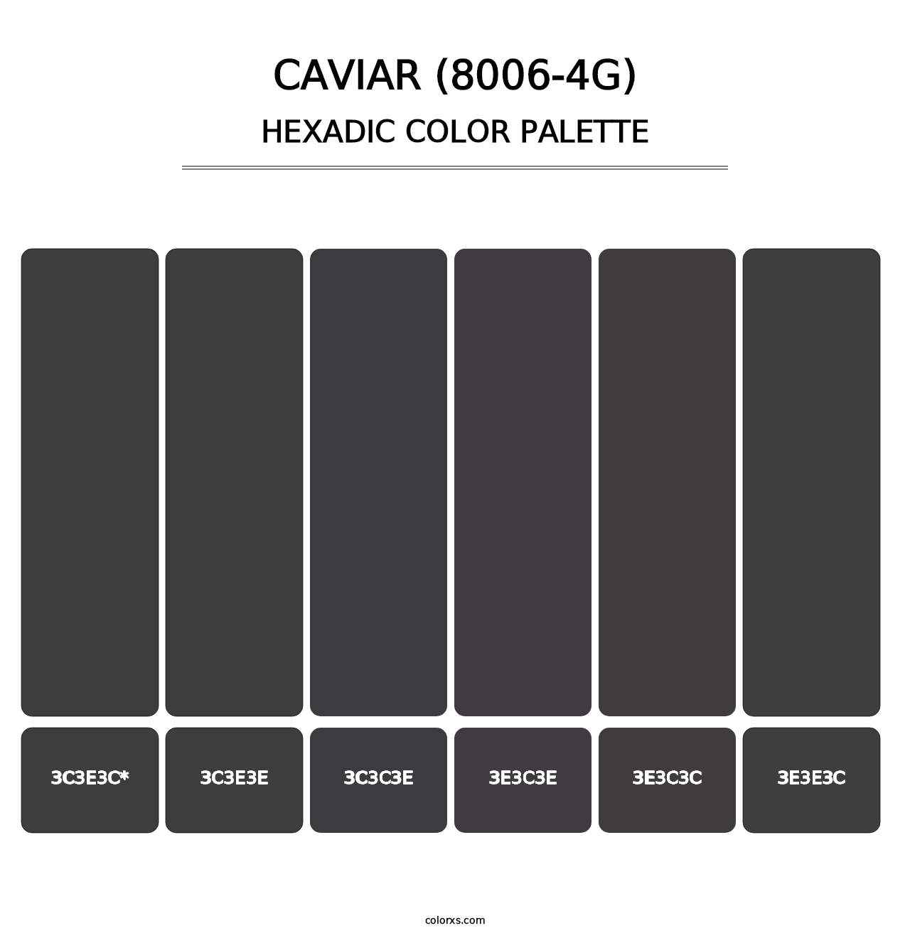 Caviar (8006-4G) - Hexadic Color Palette