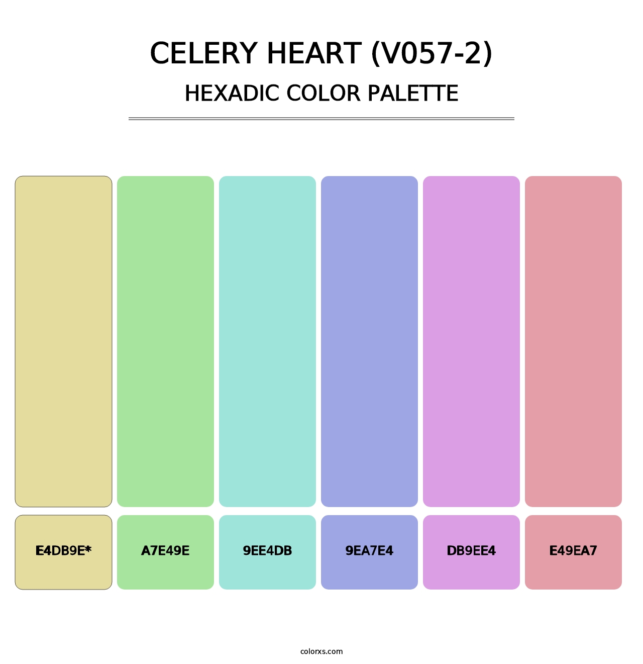 Celery Heart (V057-2) - Hexadic Color Palette