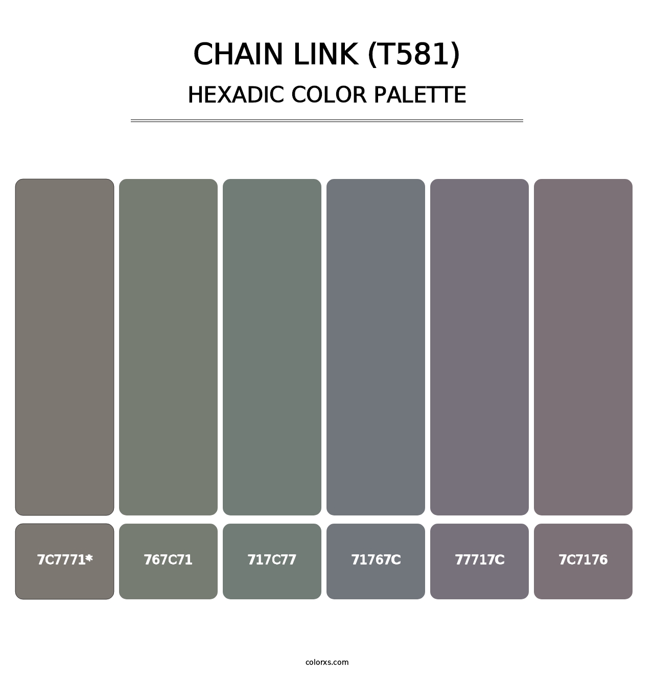 Chain Link (T581) - Hexadic Color Palette