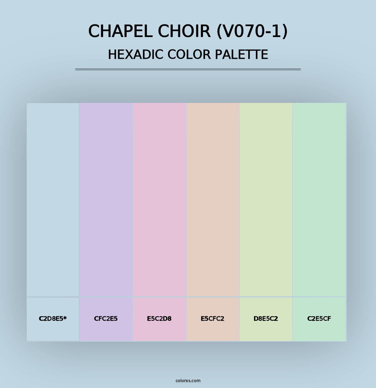 Chapel Choir (V070-1) - Hexadic Color Palette