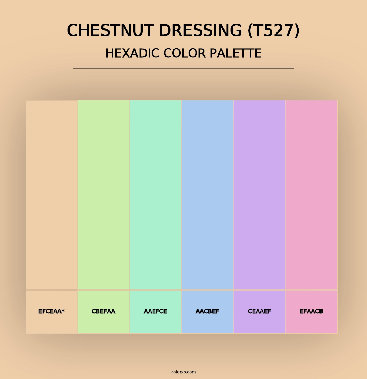 Chestnut Dressing (T527) - Hexadic Color Palette