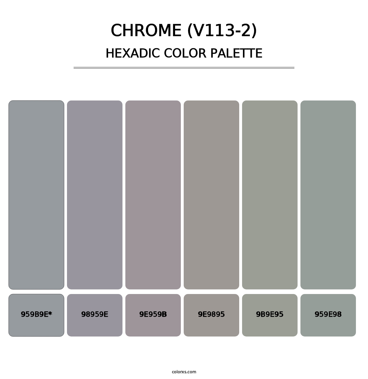 Chrome (V113-2) - Hexadic Color Palette