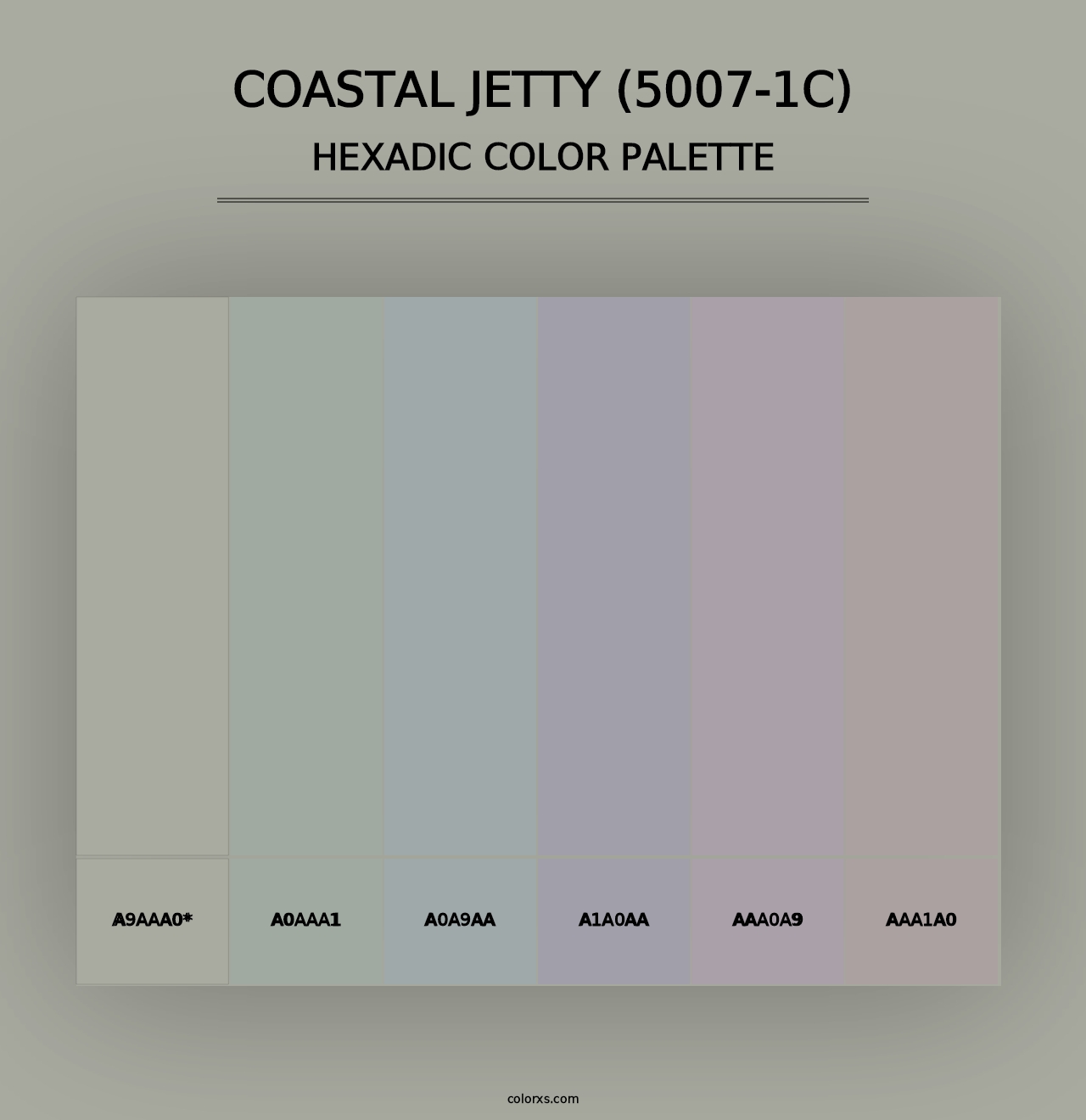 Coastal Jetty (5007-1C) - Hexadic Color Palette