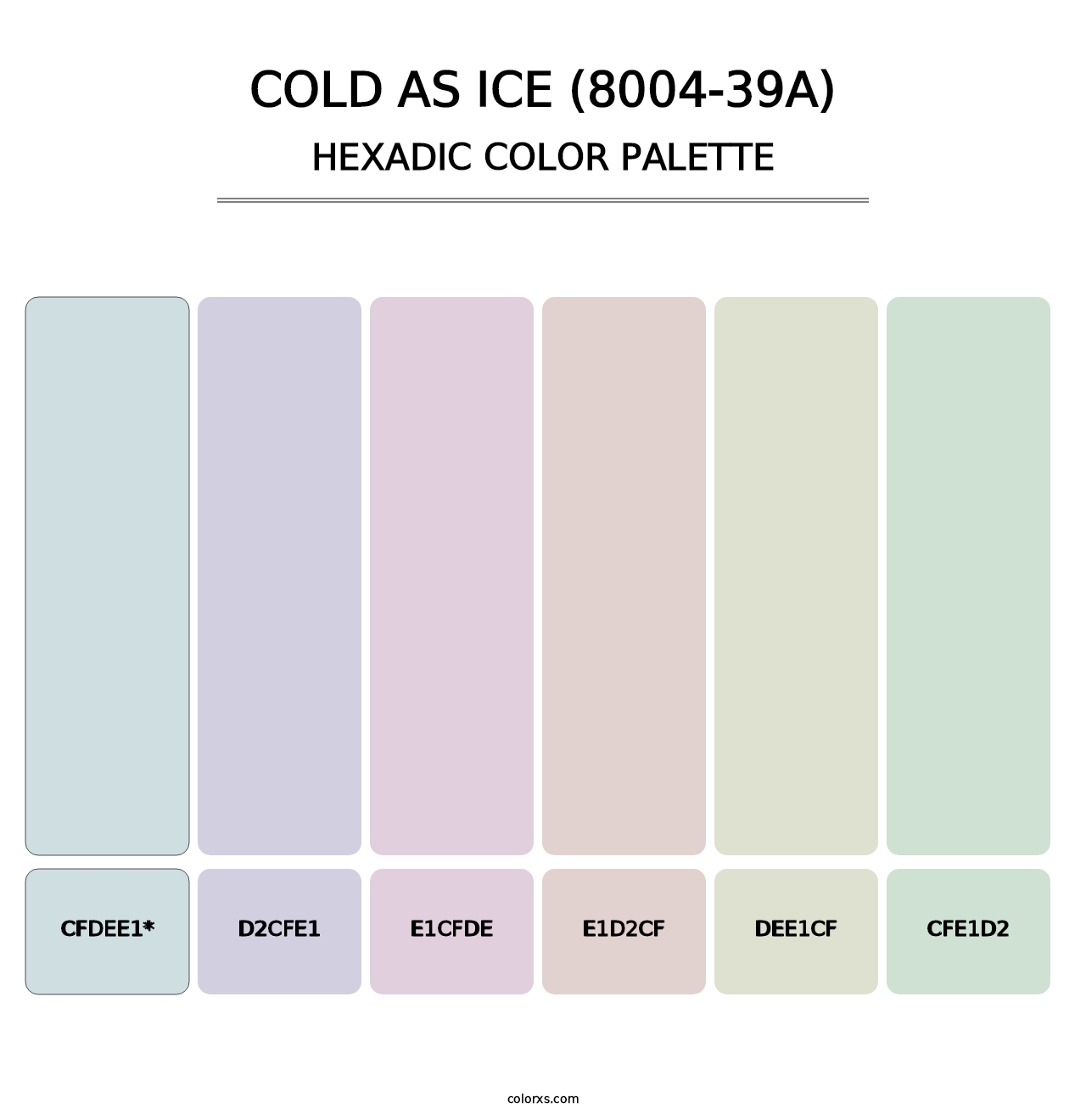 Cold as Ice (8004-39A) - Hexadic Color Palette