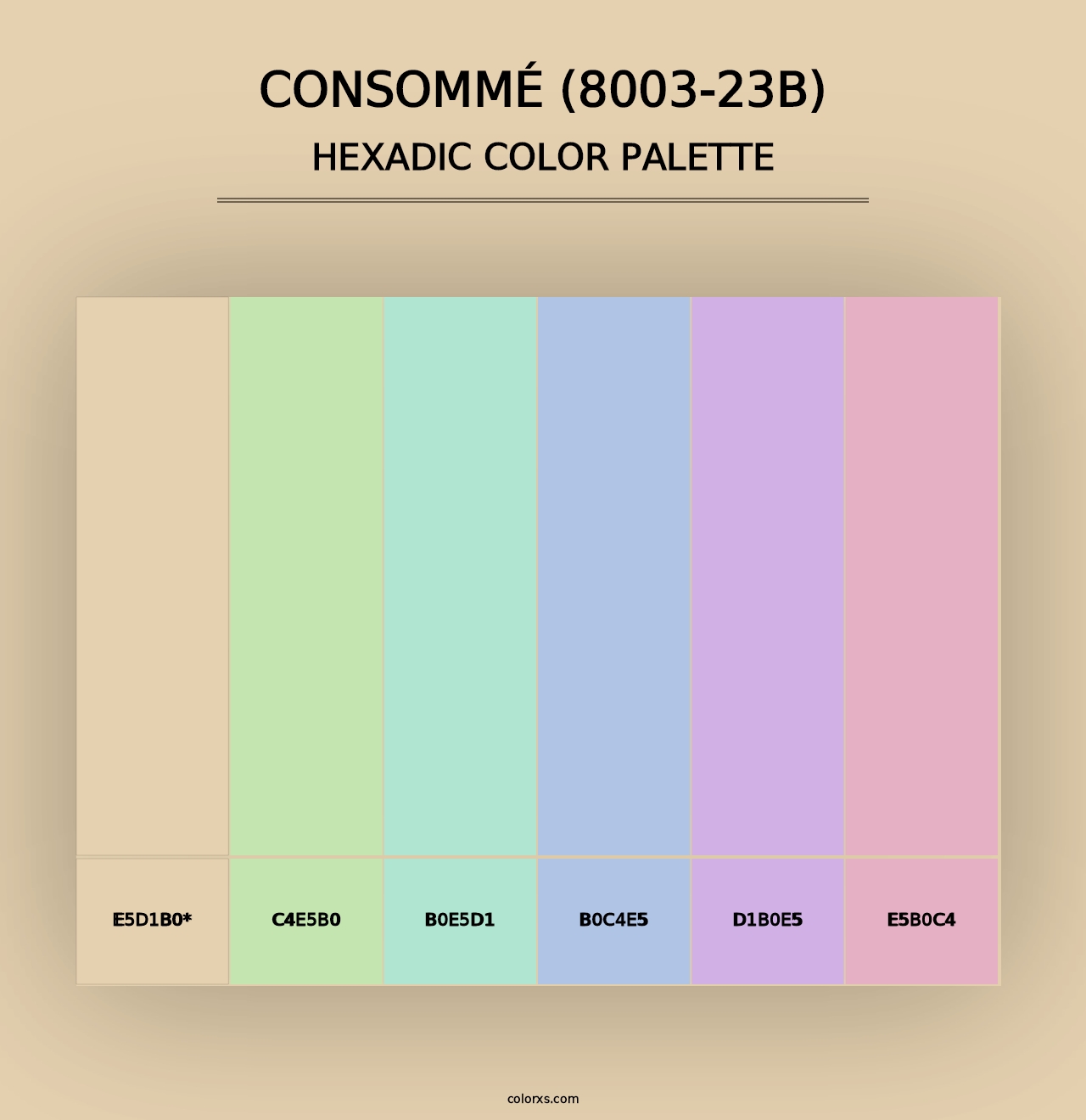 Consommé (8003-23B) - Hexadic Color Palette