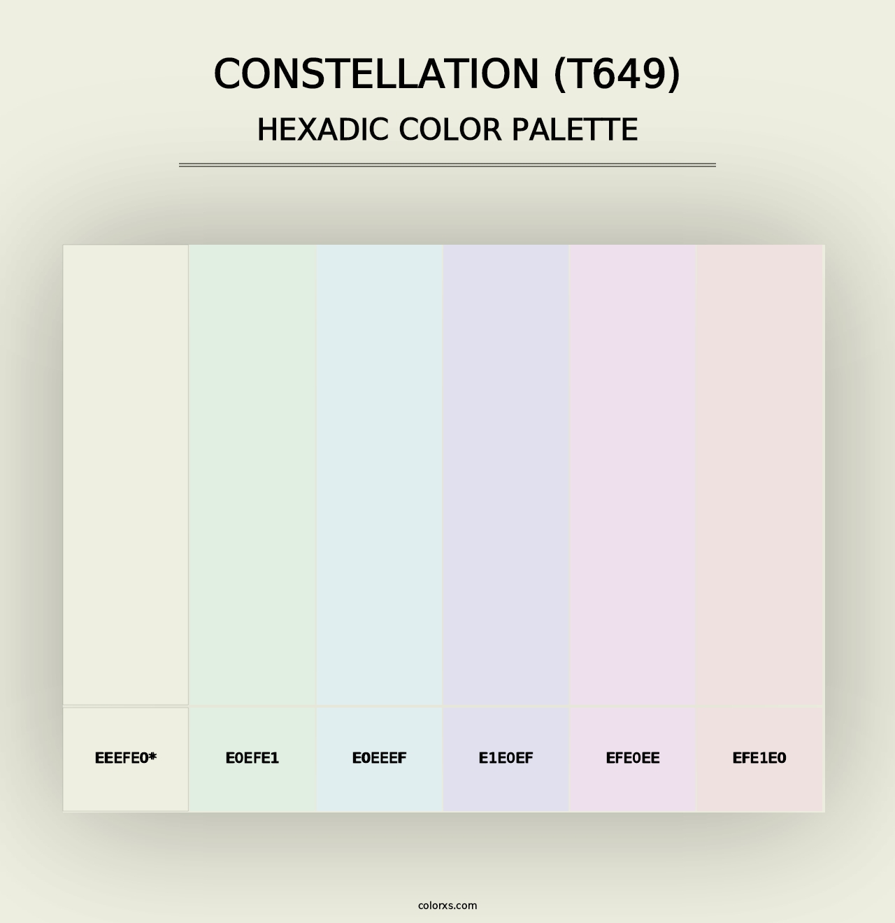 Constellation (T649) - Hexadic Color Palette