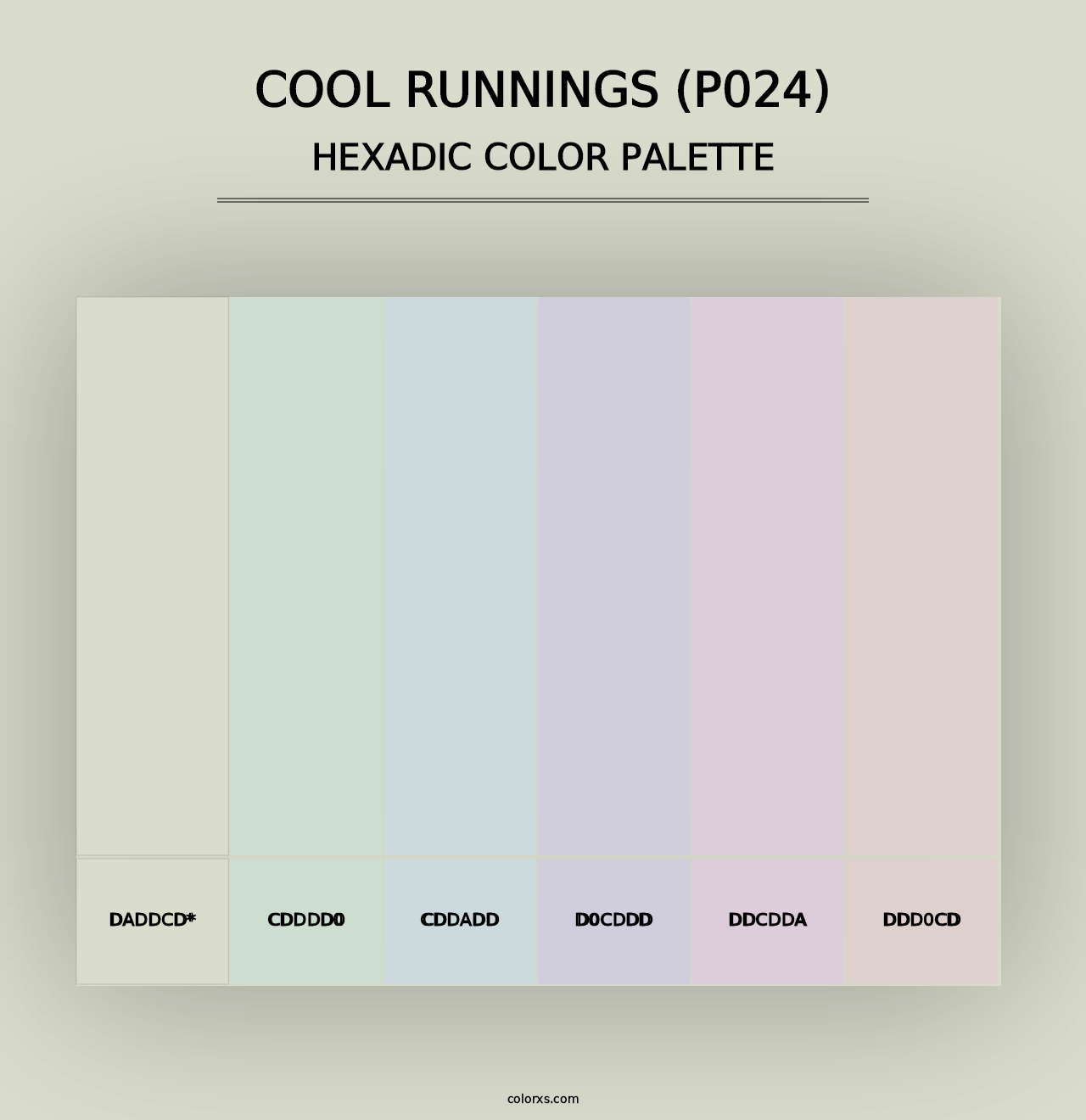 Cool Runnings (P024) - Hexadic Color Palette