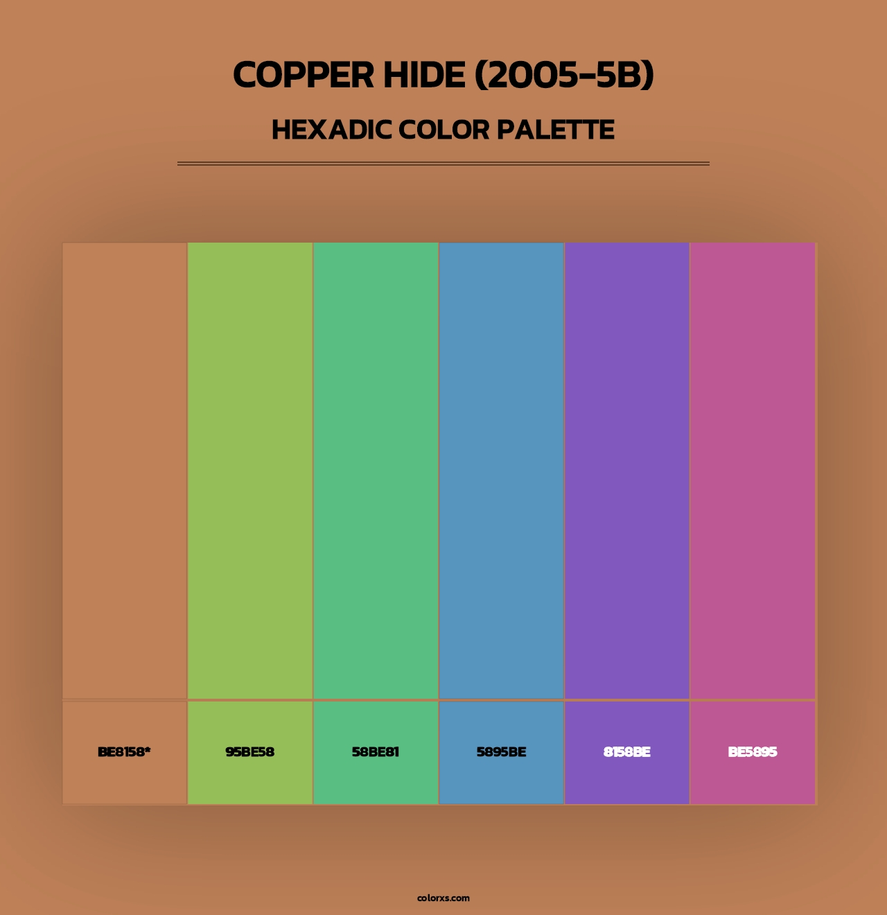 Copper Hide (2005-5B) - Hexadic Color Palette