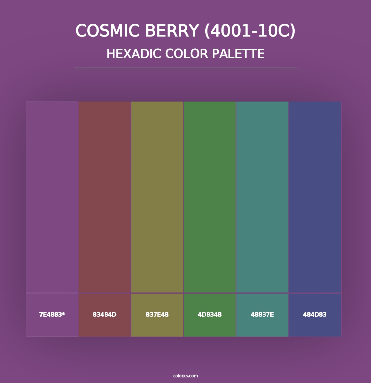 Cosmic Berry (4001-10C) - Hexadic Color Palette