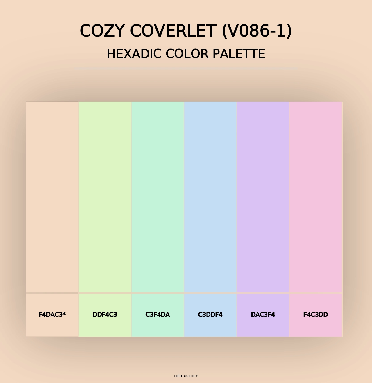 Cozy Coverlet (V086-1) - Hexadic Color Palette